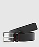 Black HUGO Giaspo Leather Belt