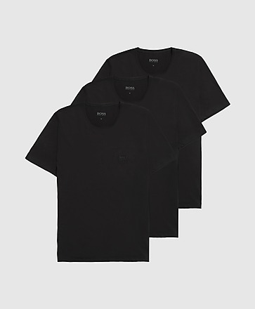 BOSS 3-Pack Logo Short Sleeve T-Shirt