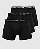 Black Tommy Hilfiger Underwear 3 Pack Trunks