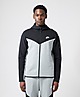 Black/Grey Nike Tech Fleece Full Zip Hoodie