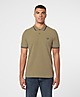 Green Fred Perry Twin Tipped Polo Shirt