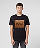 Black HUGO Dolive Foil T-Shirt