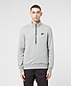 Grey Nike Club Half Zip Sweatshirt