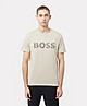 Brown BOSS Line Logo T-Shirt