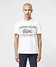 White Lacoste Made In France Label T-Shirt