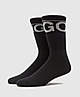 Black HUGO 2 Pack Rib Iconic Socks