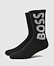 Black BOSS Large Logo Socks