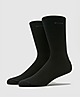Black BOSS 2 Pack Plain Socks