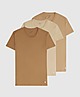 Brown Polo Ralph Lauren Underwear 3-Pack T-Shirts