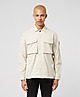 White Calvin Klein Jeans Garment Dyed Utility Overshirt