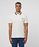 White Fred Perry Medal Stripe Polo Shirt