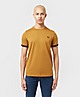 Brown Fred Perry Tonal Ringer T-Shirt