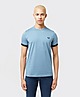 Blue Fred Perry Tonal Ringer T-Shirt