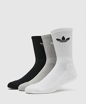 adidas Originals 3 Pack Trefoil Crew Socks