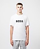 White BOSS Swim Logo T-Shirt