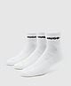 White HUGO 3 Pack Ribbed Logo Socks