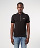 Black Emporio Armani EA7 Tech Polo Shirt - Exclusive