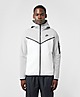 Grey/White Nike Tech Fleece Full Zip Hoodie