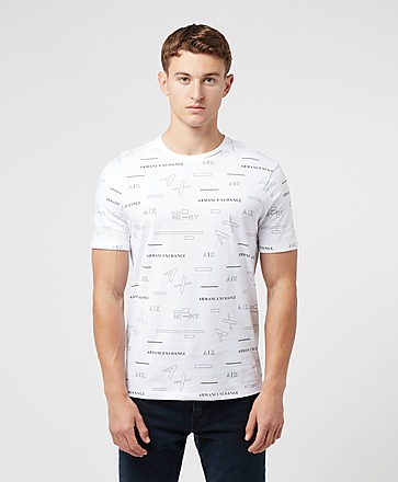 Armani Exchange All Over Logo T-Shirt