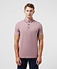 Pink Armani Exchange Core Tipped Polo Shirt
