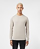 Grey Armani Exchange Core Knitted Jumper