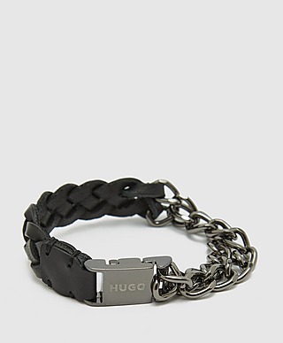 HUGO Leather Chain Bracelet
