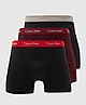 Black/Red Calvin Klein Underwear 3 Pack Trunks