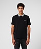 Black Fred Perry Stripe Collar Polo Shirt