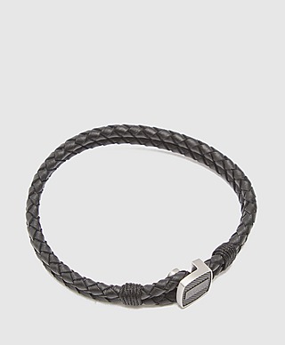 BOSS Seal Leather Bracelet