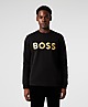 Black BOSS Salbo Embroidered Sweatshirt