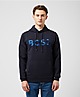 Blue BOSS Soody Embroidered Hoodie