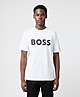 White BOSS Print T-Shirt
