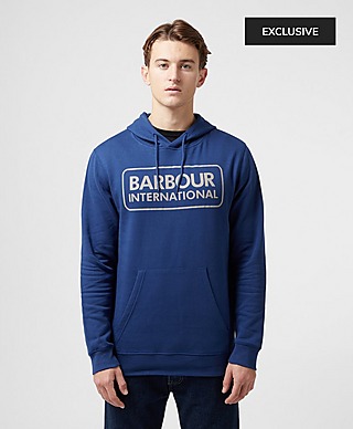 Barbour International Essential Large Logo Hoodie - Exclusive