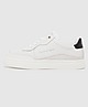 White/Black Calvin Klein Jeans Cupsole Leather Trainers