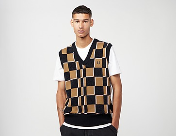 Fred Perry Checkerboard Knit Vest