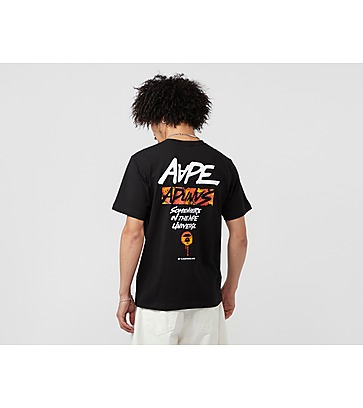 AAPE By A Bathing Ape Moonface Graphic Print T-Shirt