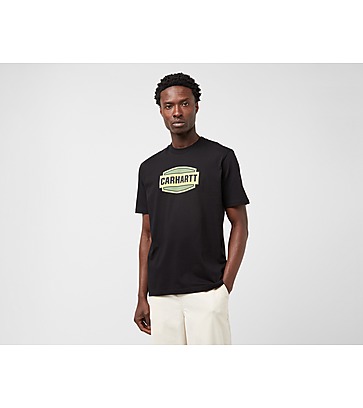 Lacoste T-Shirt mit großem Krokodil-Logo in Schwarz