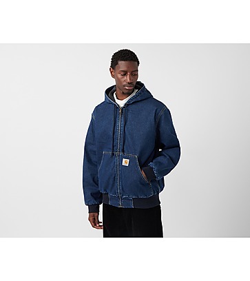Winter, Windbreaker, Fred Perry polo shirt in carbon blue, Puffer
