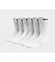 Bianco/Nero Nike 6-Pack Everyday Cushioned Training Crew Socks