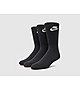 Negro Nike calcetines Futura Essential pack de 3