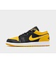 Black/Yellow Nike Air LOW jordan 1 Low Bred Toe UK 7