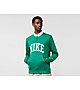 Grün Nike Club Fleece Polo Sweatshirt
