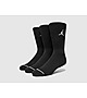Zwart Jordan 3 Pack Crew Socks