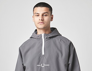 Fred Perry Embroidered Half Zip Jacket