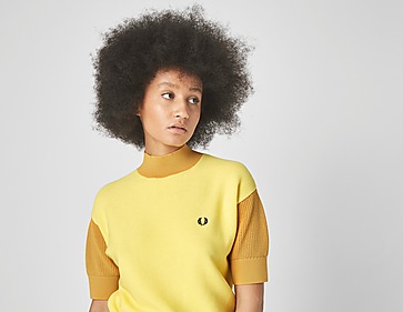 Fred Perry Contrast Knit Short Sleeve Jumper