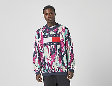 Tommy Jeans Pull Tommy Flag Camo