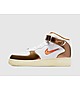 White/Brown Nike Air Force 1 Mid Women's