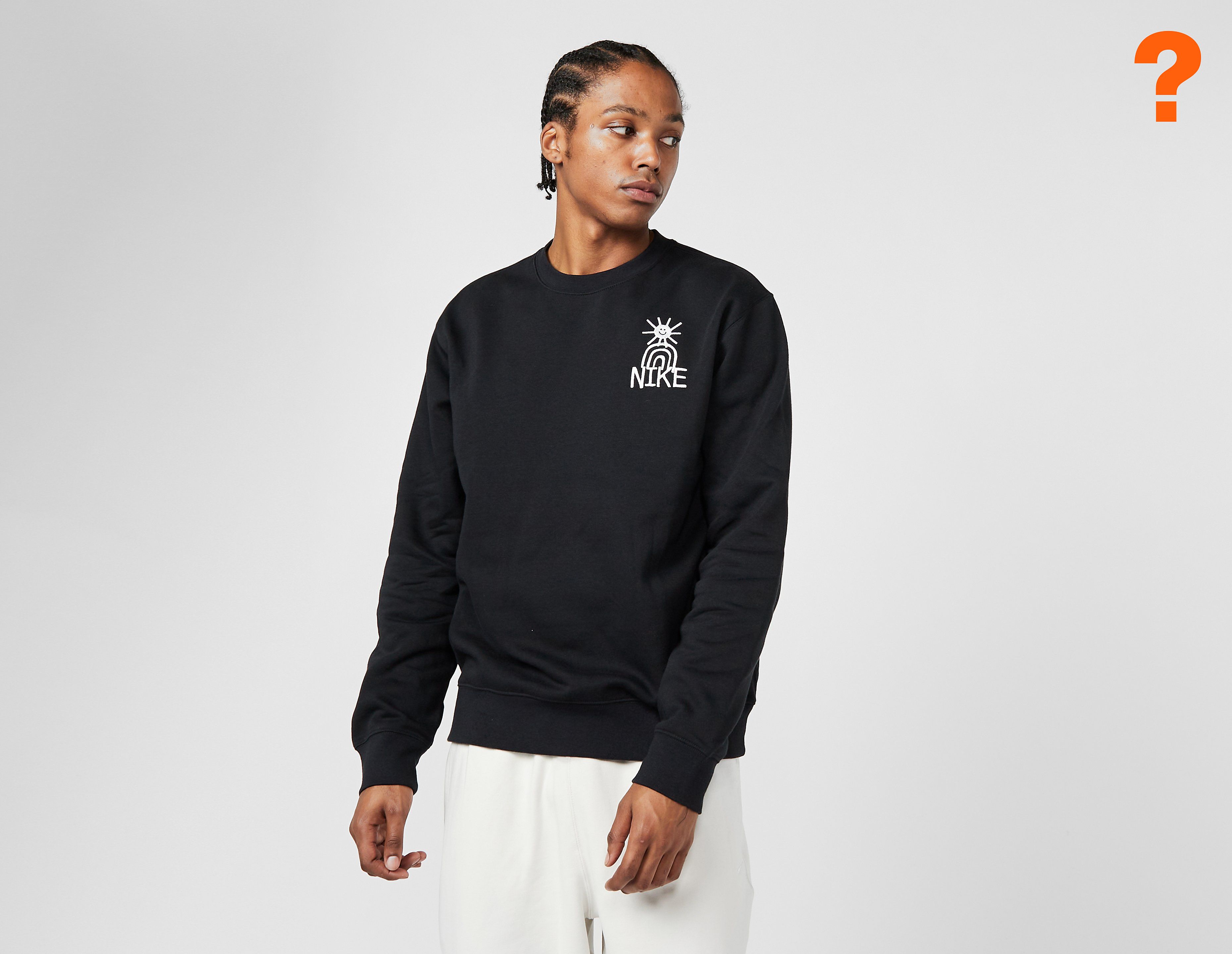 Nike Sportswear Fleece Crew Neck Sweatshirt, Black
