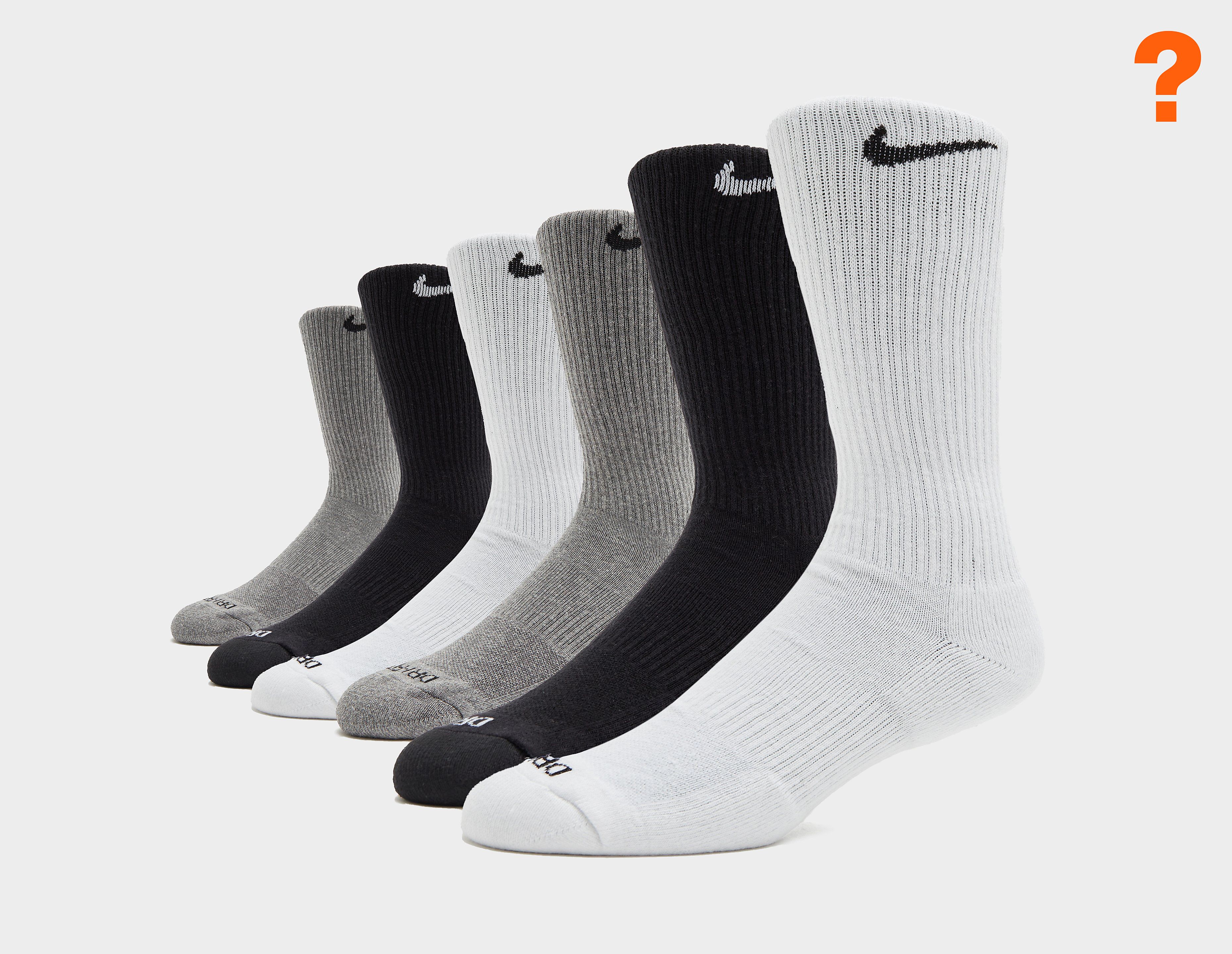 Nike Lot de 6 paires de Chaussettes, Multi