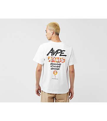 AAPE By A Bathing Ape Moonface Graphic Print T-Shirt